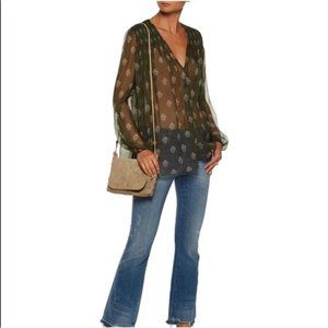 ZIMMERMANN Karmic Smocked Floral-print Silk Top